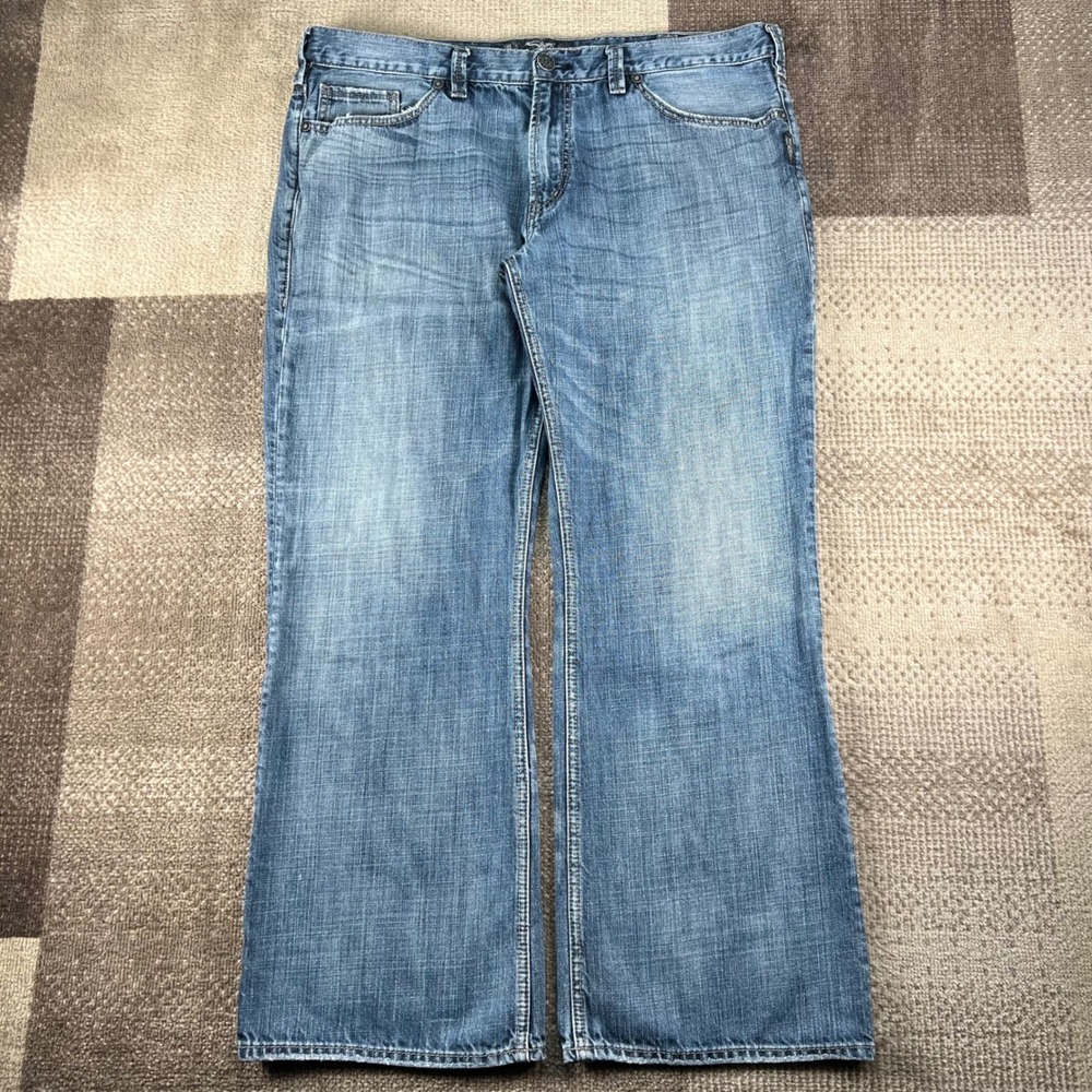 Silver Jeans Grayson Mens 40x32 Blue Relaxed Easy Fit Bootcut Denim Jeans